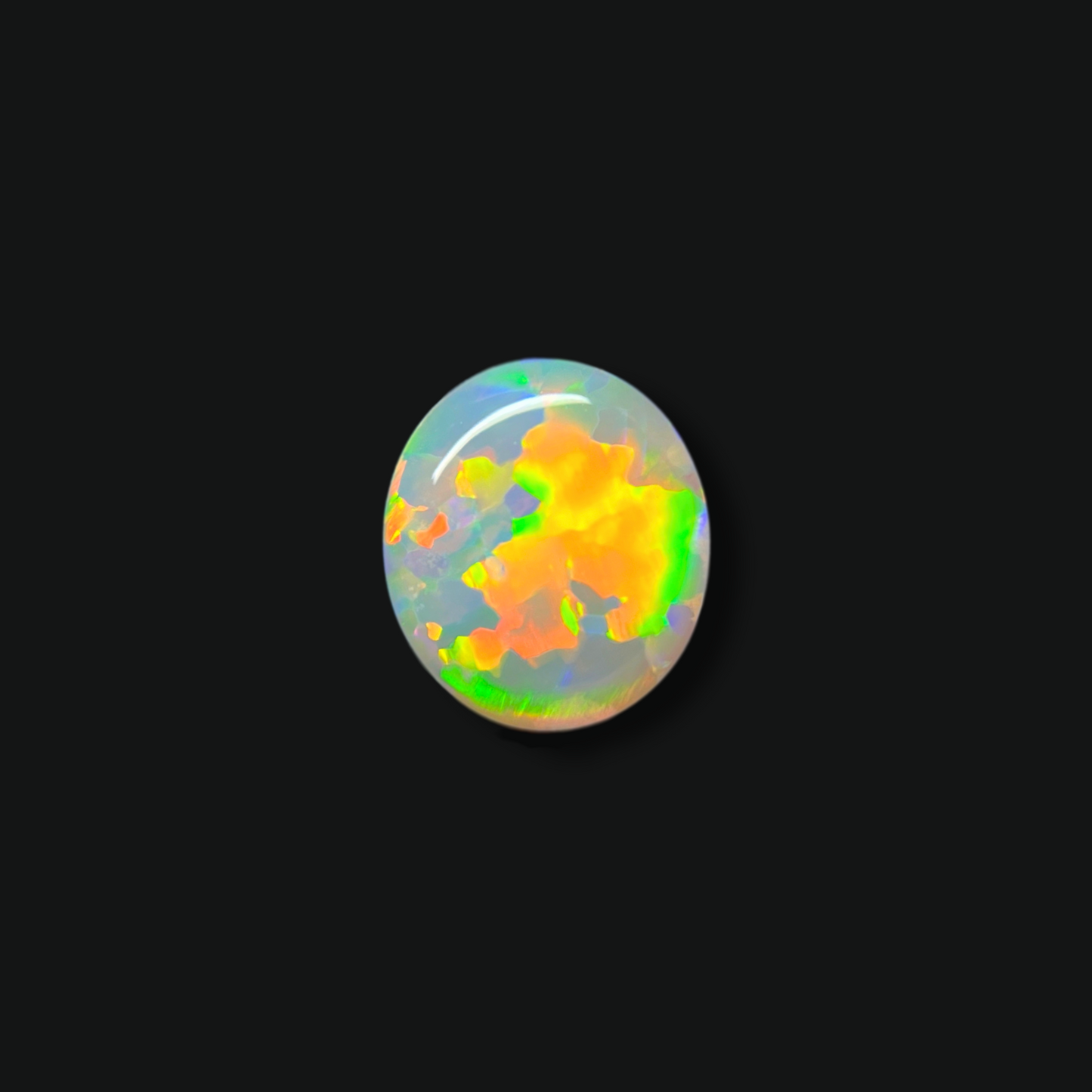 1.50 ct Orange & Green Crystal Opal