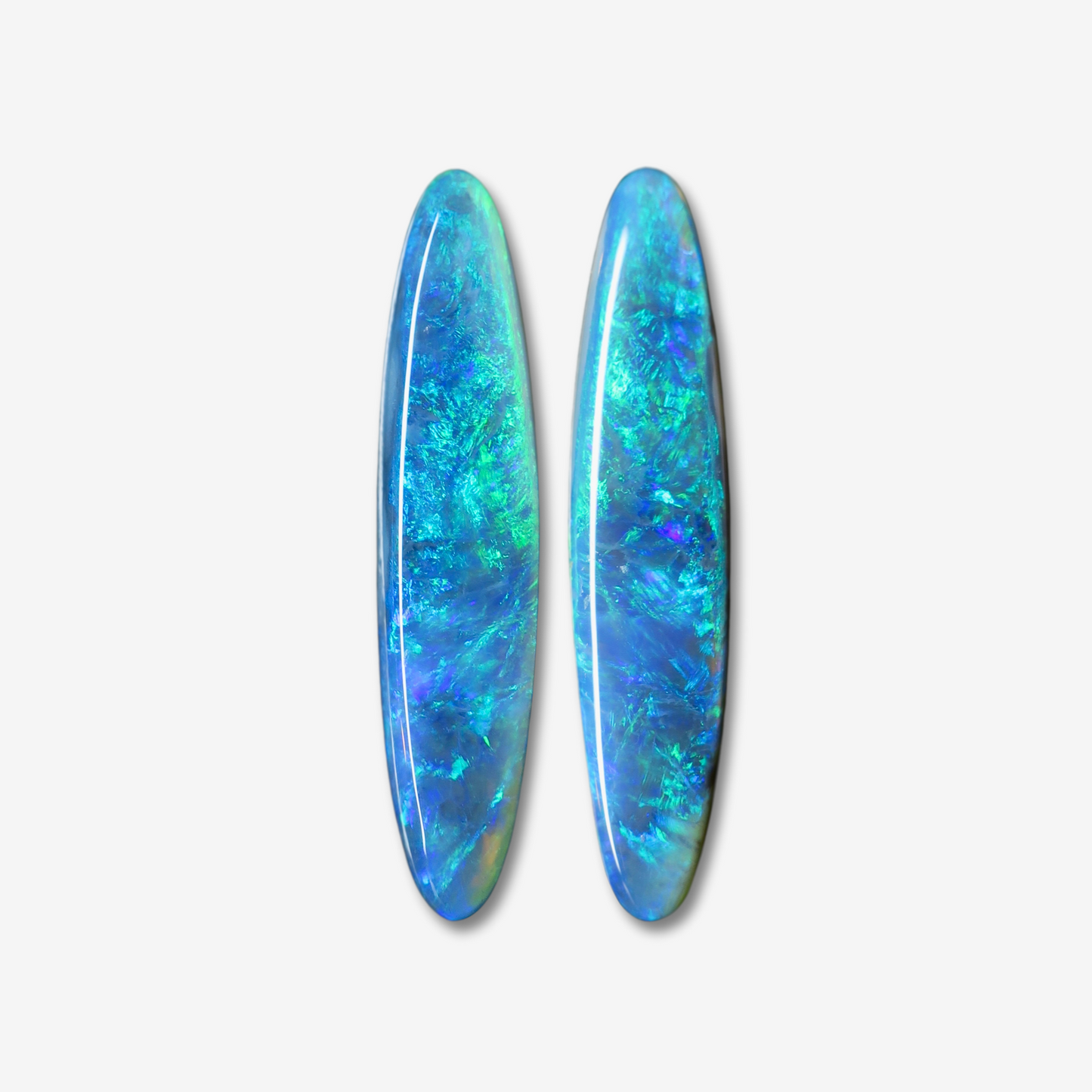 16.33 cttw Dark Crystal Opal Pair