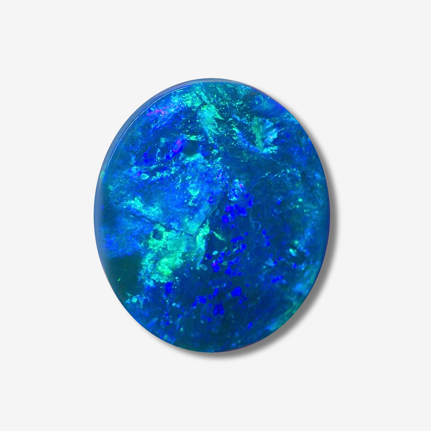 16.68 ct Blue & Green Color Play Black Opal