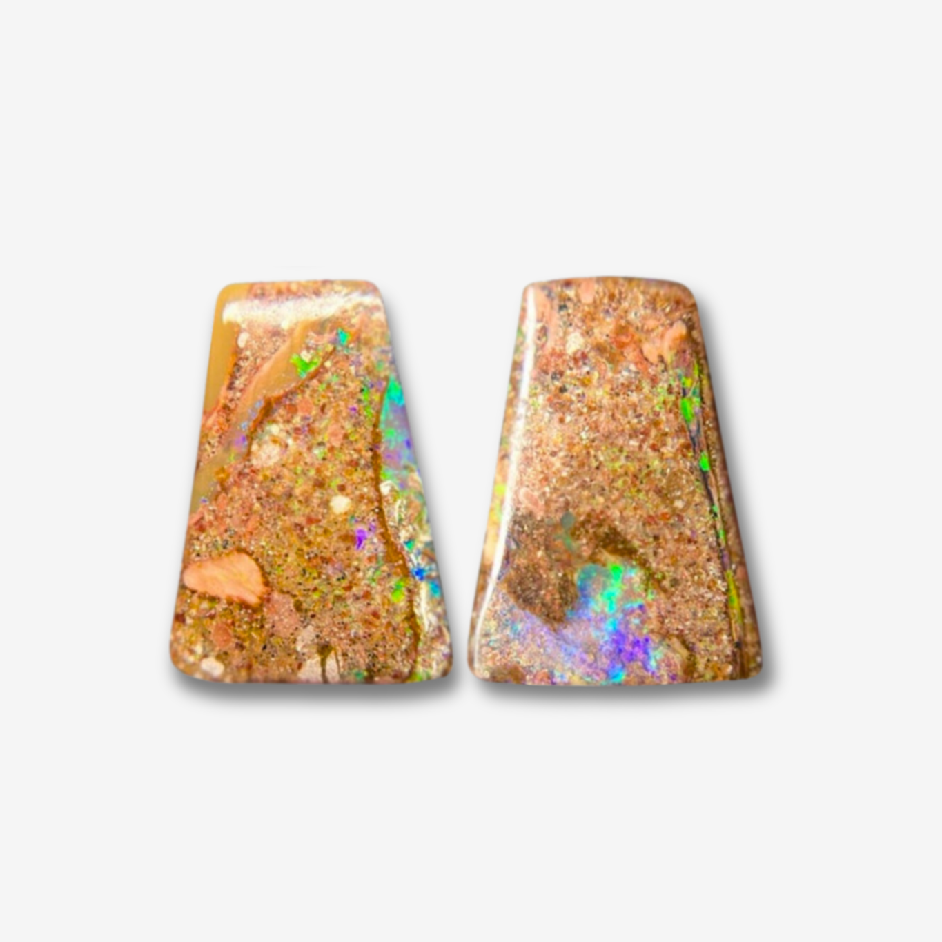 19.69 cttw Boulder Opal Pair