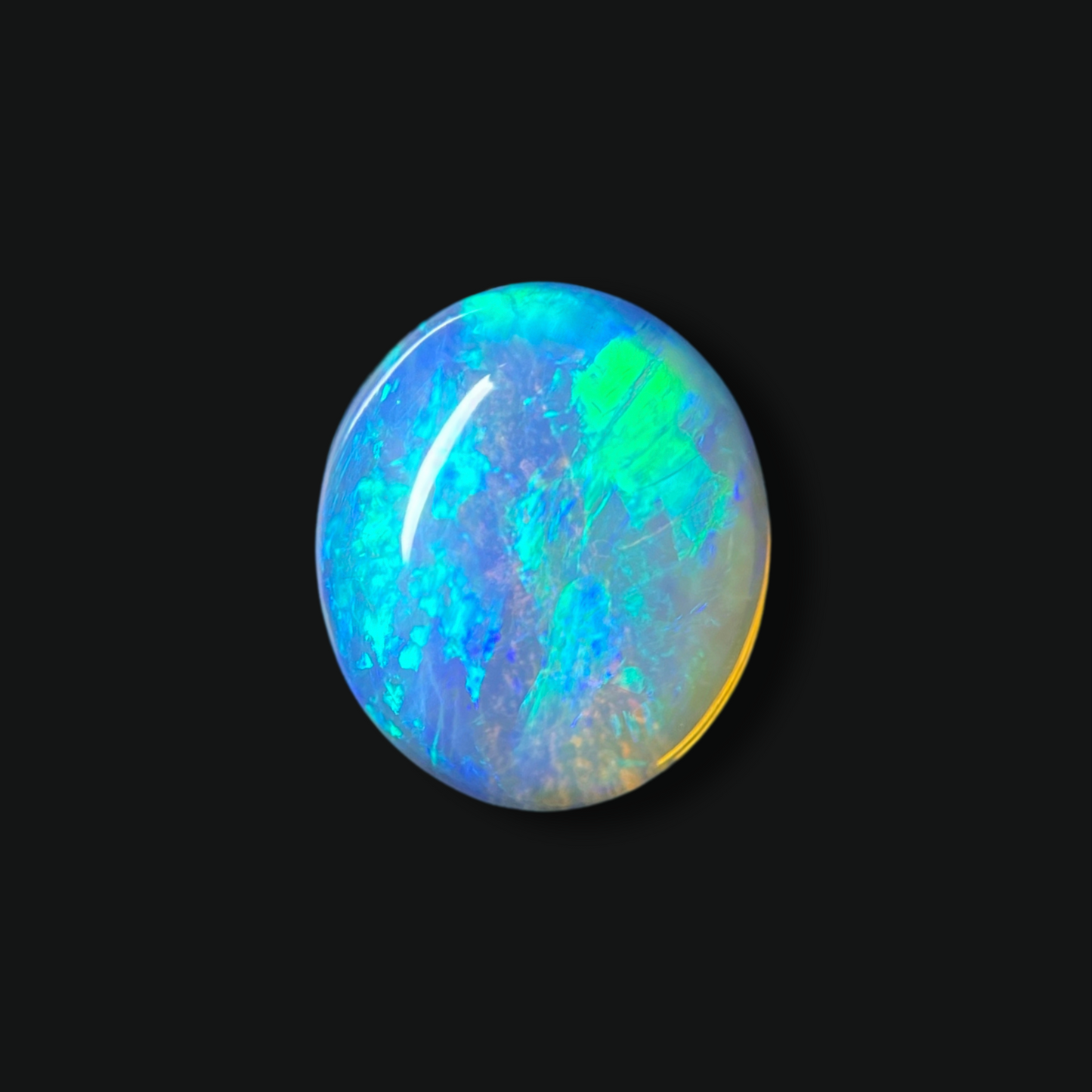 3.85 ct Blue & Green Crystal Opal