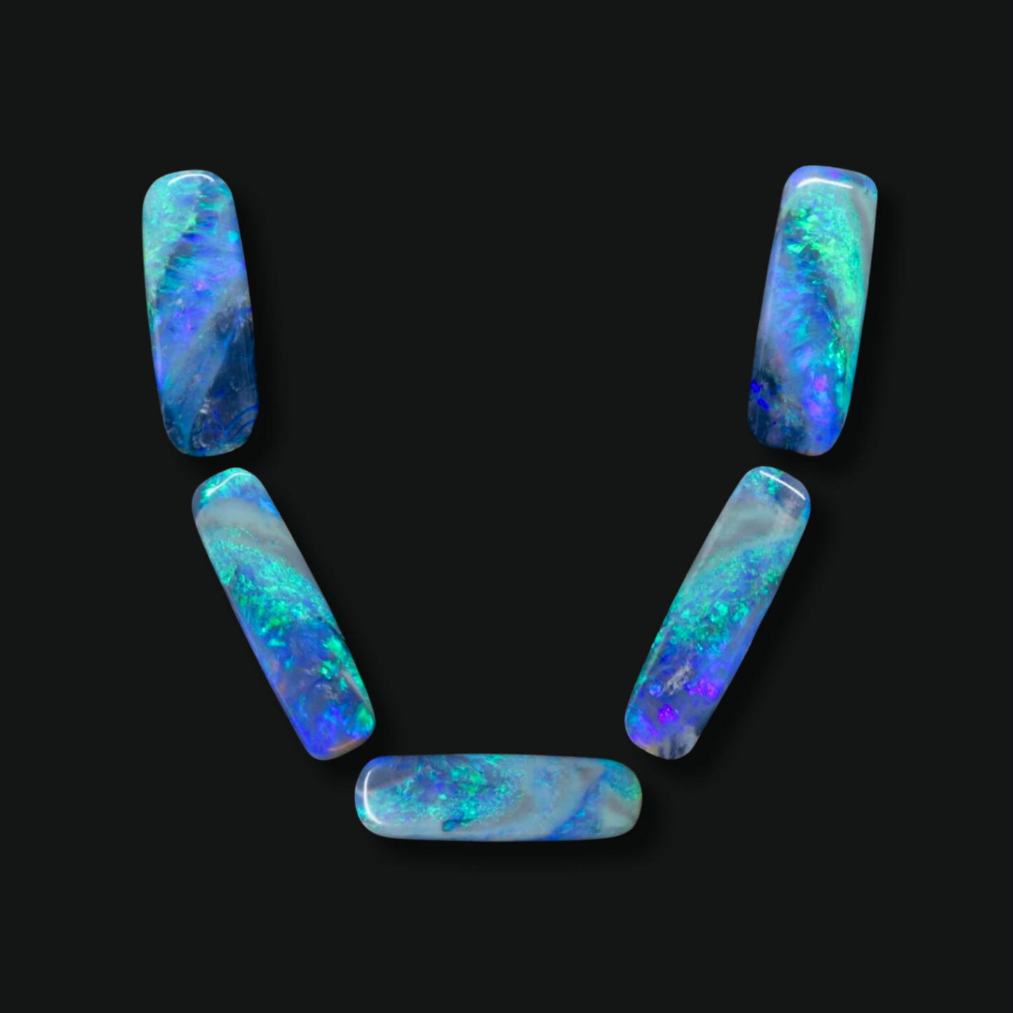 36.95 cttw Australian Opal Suite