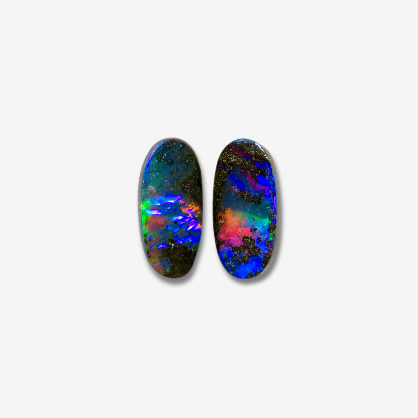 5.15 cttw Boulder Opal Pair