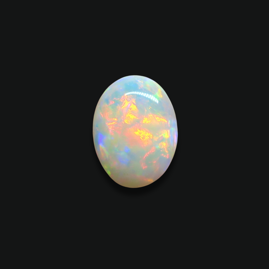 1.41 ct Neon Peach Flash Crystal Opal 10.1x7.6x3.1 mm