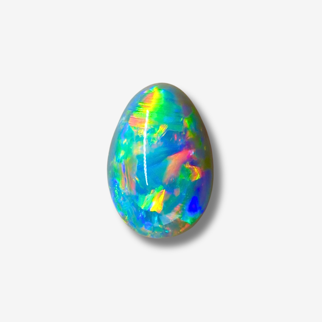 1.98 ct Multicolored Black Opal 9.2x6.3x5.6 mm