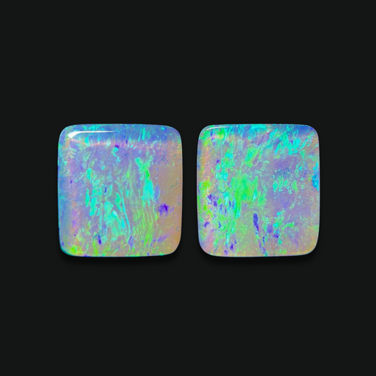 15.19 cttw Gem Boulder Opal Pair