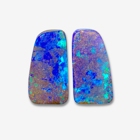 17.50 cttw Boulder Opal Pair
