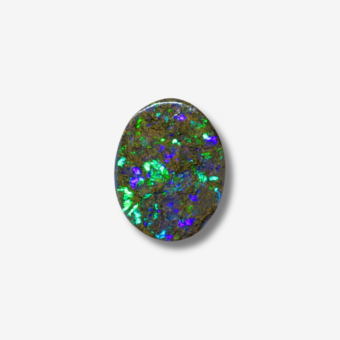 2.20 ct Oval Boulder Opal 11x8.6x2.6 mm
