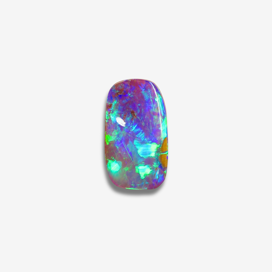 2.24 ct Purple & Green Boulder Opal 12.9x7.4x3 mm