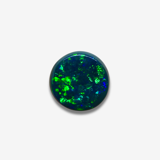 2.99 ct Round Black Opal 10.1x10x4.4 mm