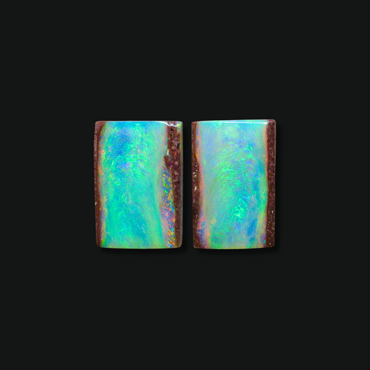 5.90 cttw Pipe Crystal Opal Pair