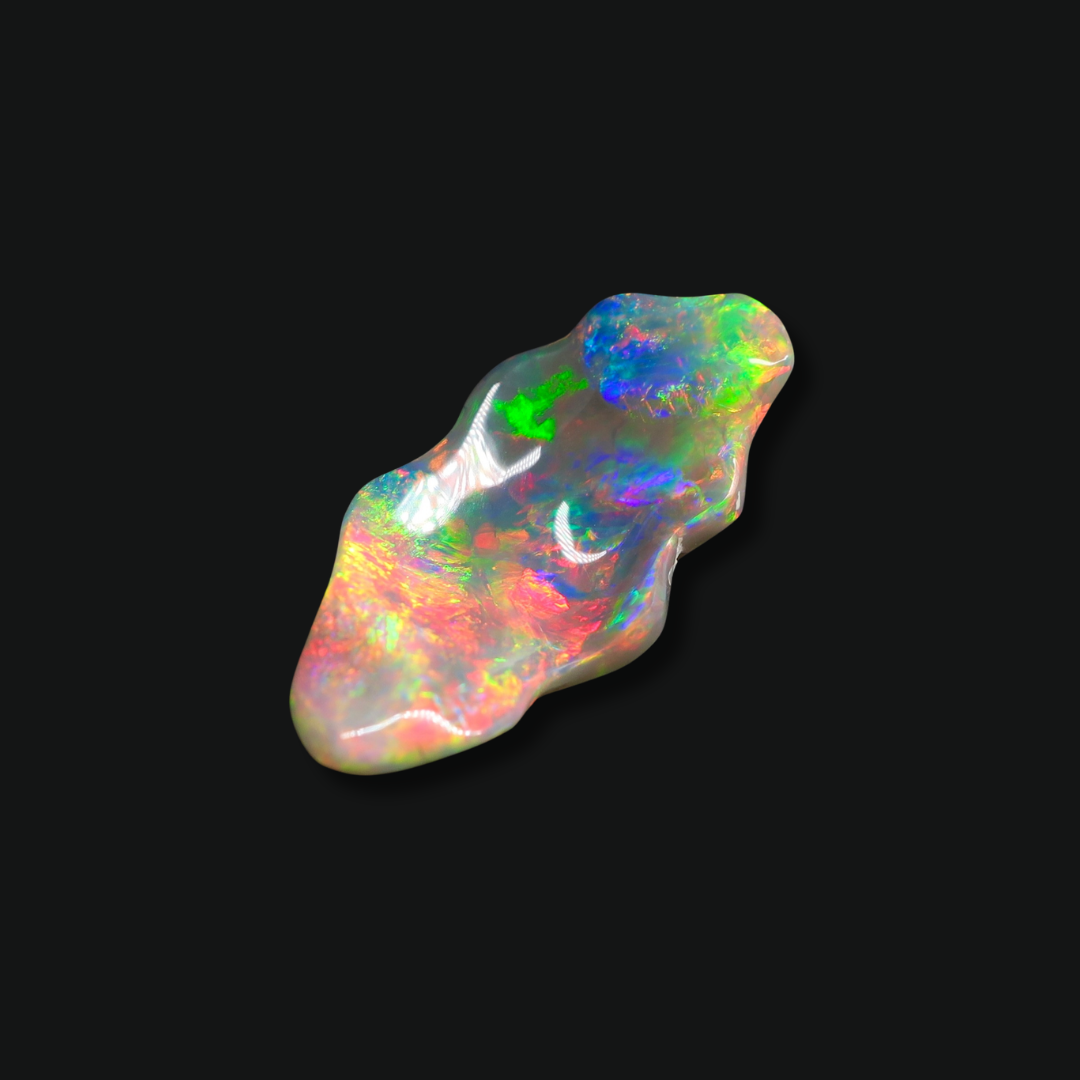 6.70 ct Lightning Ridge Opal Free-Form Carving