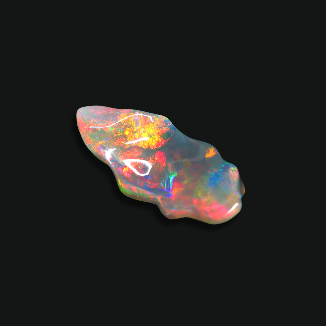 6.70 ct Lightning Ridge Opal Free-Form Carving
