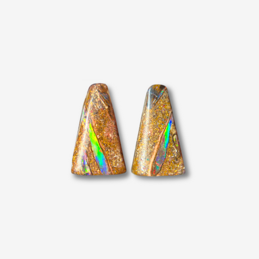 8.48 cttw Boulder Opal Pair